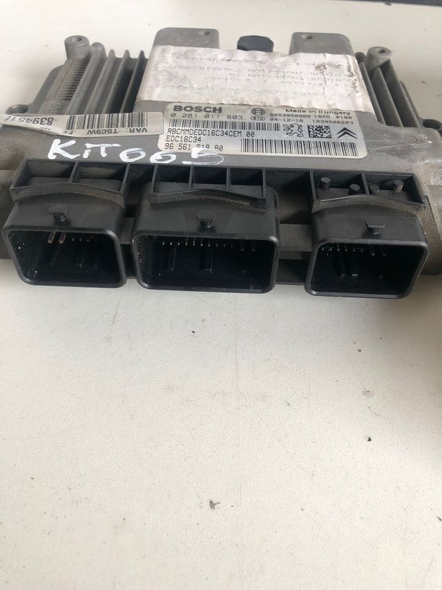 Kit de arranque Peugeot 307 1.6 HDI
ECU BOSCH ref : 9656161980 / 0281011803
BSI : 9651197580 / 9651196880