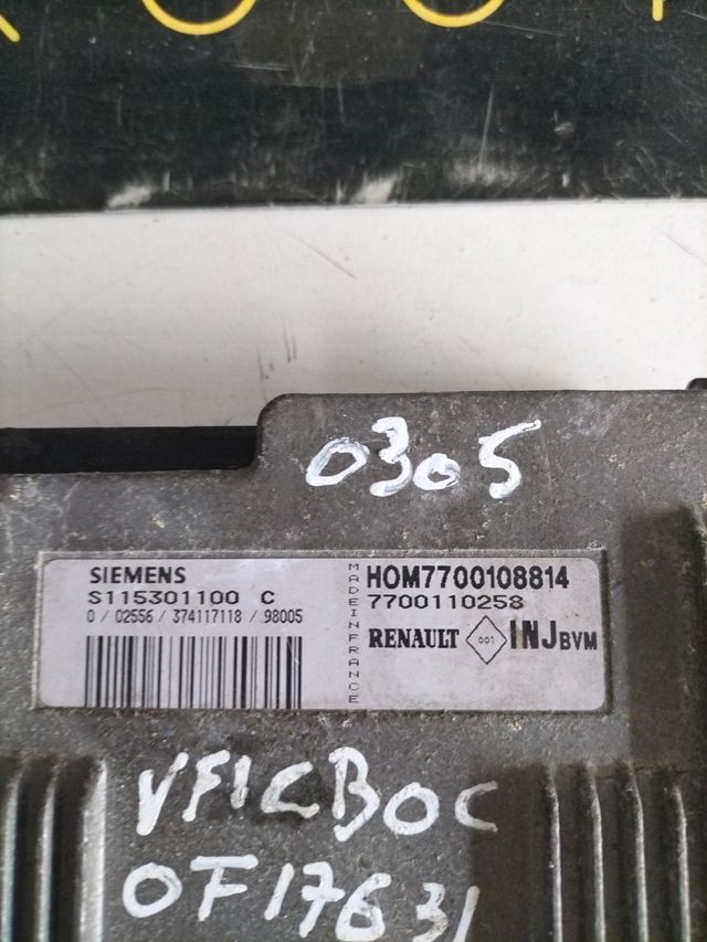 Centralita motor Renault
Referencia original Renault : 7700108814
Referencia original Siemens : S115301100