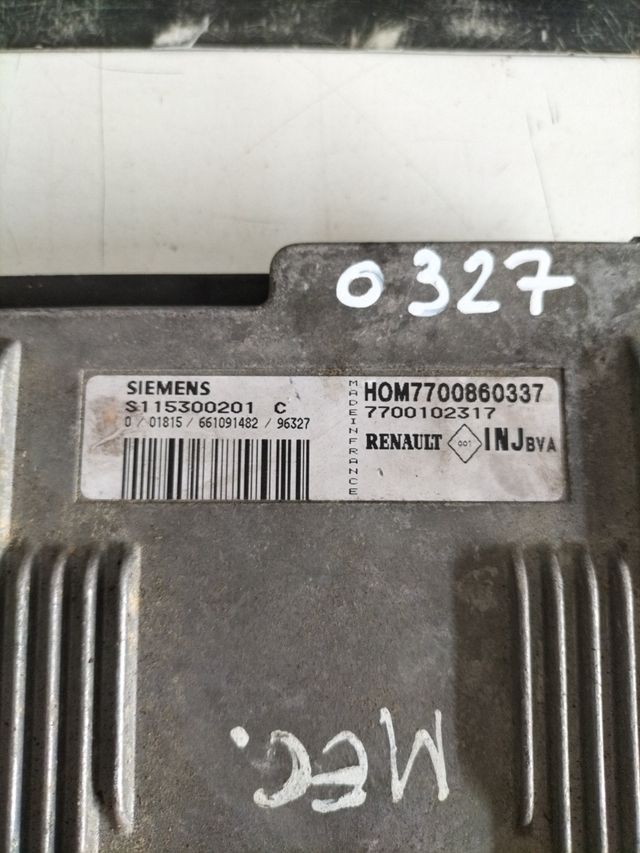 Centralita motor Renault
Referencia original Renault : 7700860337 - 7700102317
Referencia Siemens : S115300201