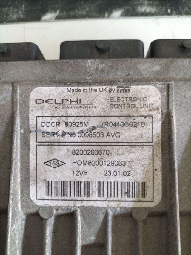 Centralita motor Renault / Delphi
Referencia original : 8200206670 - 8200129063