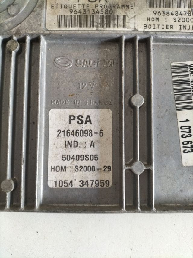 Centralita motor Sagem / Citroën Xsara 1.4 gasolina
referencia original : 9643134580 - 9638484780-06