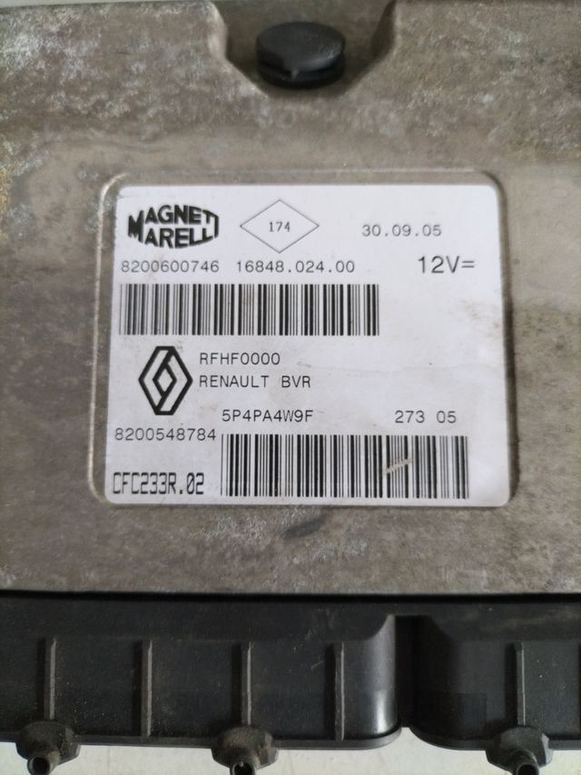 Centralita electronico Renault
Referencia original : 8200600746 - 8200548784
Magneti Marelli