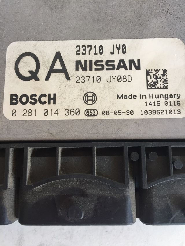 Centralita motor Renault Koleos 2.0l Dci Renault /Nissan
Referencia Bosch : 0281014360
23710 JY08D
