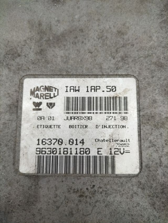 Centralita motor Citroën Saxo Magneti Marelli : IAW 1AP.50 Referencia original : 9630181180