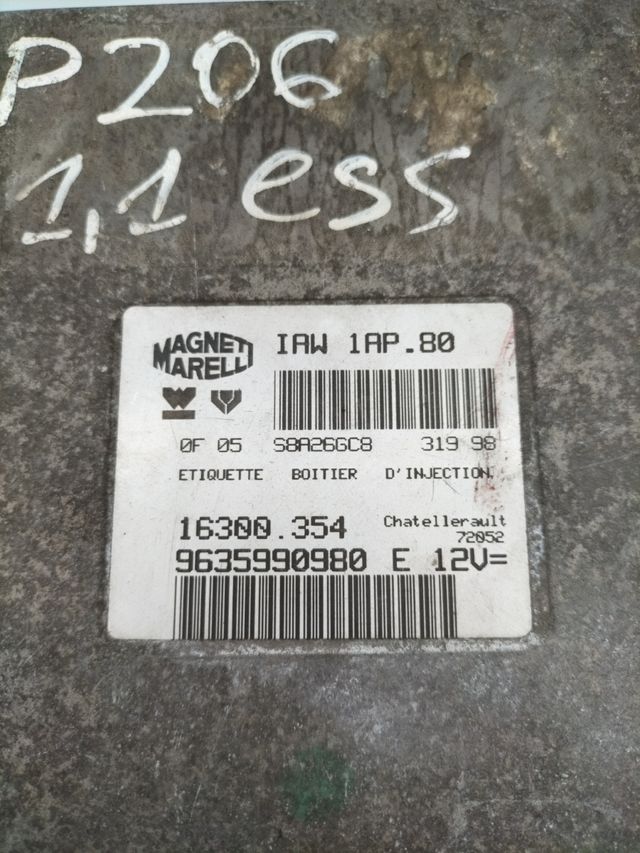 Centralita motor Peugeot Magneti Marelli : IAW 1AP.80 Referencia original : 9635990980