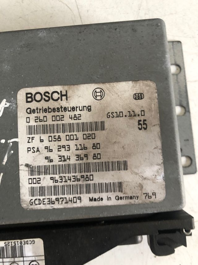 Centralita cambio automatico peugeot 406 1.8 I gasolina Referencia original : 9629311680 - 9631436980 - 9631436980 Referencia Bosch : 0260002482