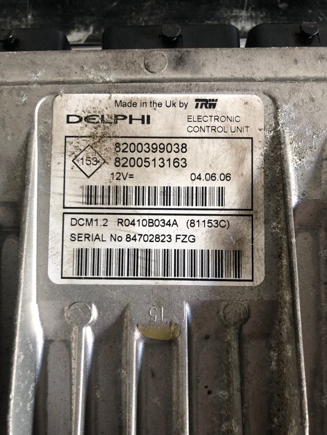 Centralita motor Renault / Delphi DCM1.2 Referencia original : 8200399038 - 8200513163