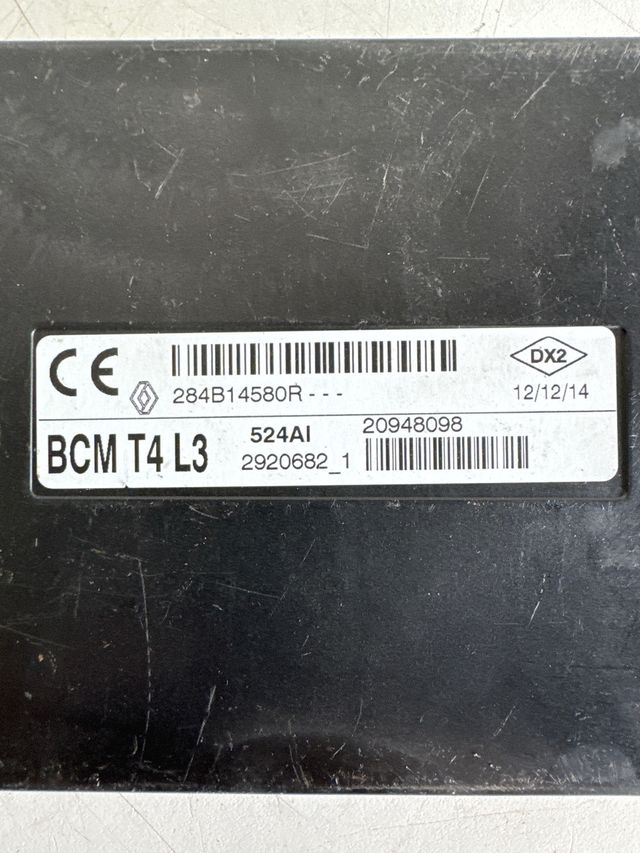 Modulo electronico BCM T4 L3 Renault / Smart Referencia original : 284B14580R