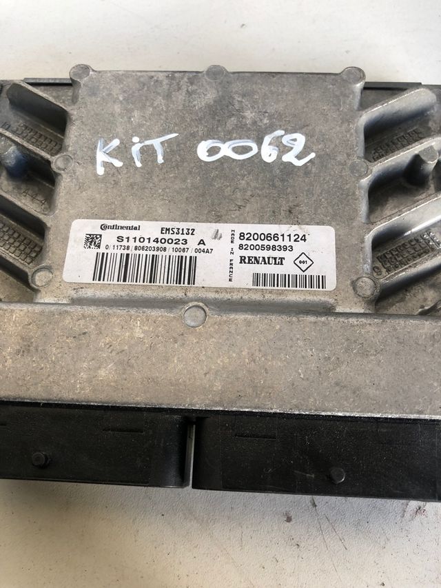 Kit de arranque Dacia Sandero 1.6 Gosolina ECU Continenetal ref : S110140023 / 8200661124 / 8200598393