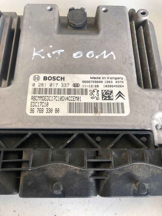 Kit de arranque Citroen C3 2009-2016 ECU Referencia Bosch : 0281017337 / Referencia 
 Original : 9676833080