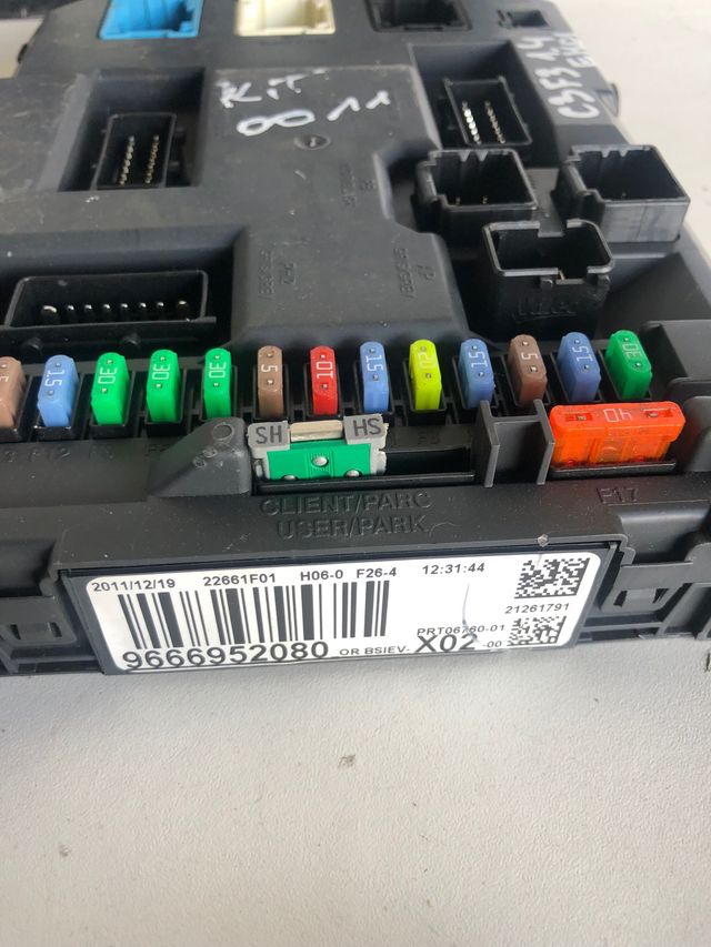 Kit de arranque Citroen C3 2009-2016 ECU Referencia Bosch : 0281017337 / Referencia 
 Original : 9676833080