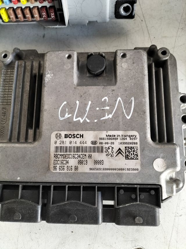 kit de arranque completo Citroën Nemo / Peugeot Bipper/ Fiat Fiorino ECU Bosch Referencia : 0281014444 EDC16C34 1.4 HDI ECU Referencia Original : 9665691680