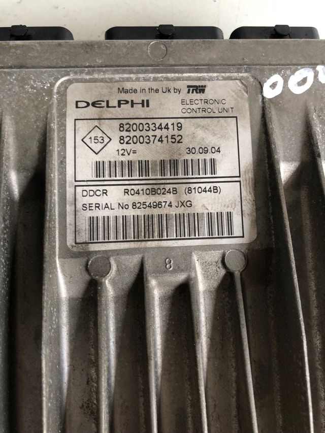 Kit de arranque Renault Megane 2 1.5 DCI ECU Delphi Referencia original : 8200334419 / 8200374152