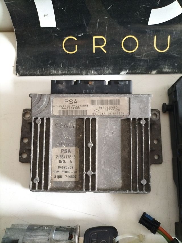 Kit de arranque Peugeot 206 1.4 Gasolina ECU Referencia  : 9647759580  /BSI Referencia  : 9650584680 - S118085220