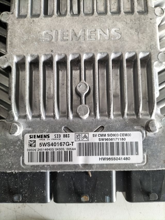 kit de arranque Peugeot 407 2.0 HDi / ECU Siemens : 5WS40167G-T-SW96561171180  / BSI : BSI S03-00 - 9655708480 - S120104600