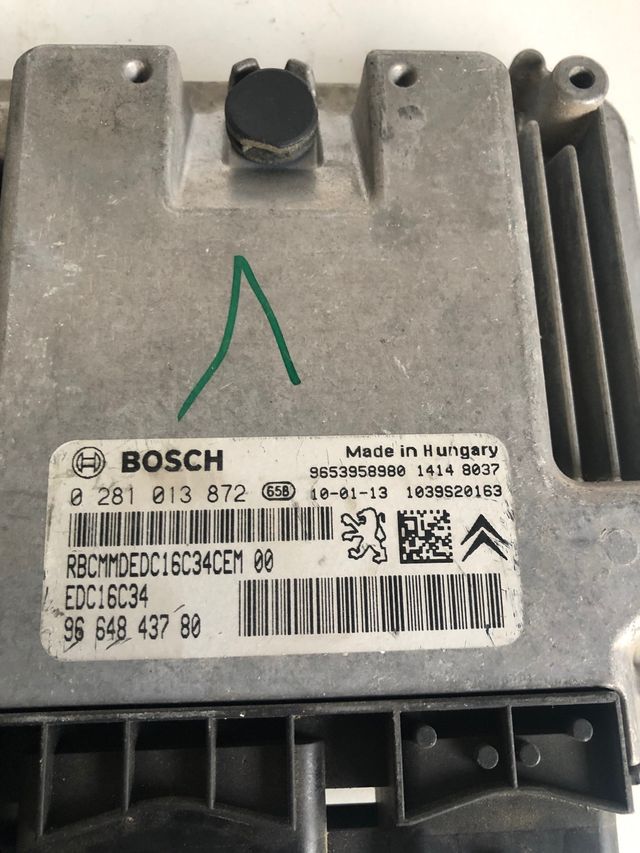 Centralita motor bosch peugeot / citroen 1.6 hdi