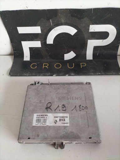 [ECU0130] Centralita motor Renault R19 1.8 Gasolina / caja de cambio automatica Referencia original : 7700851756 - HOM7700851756 Referencia Siemens : S101728201