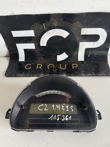 [C-TACH0262] Cuadro de instrumentos Citroen C2 1.4 Gasolina con 115361 km Referencia original : 9660225780